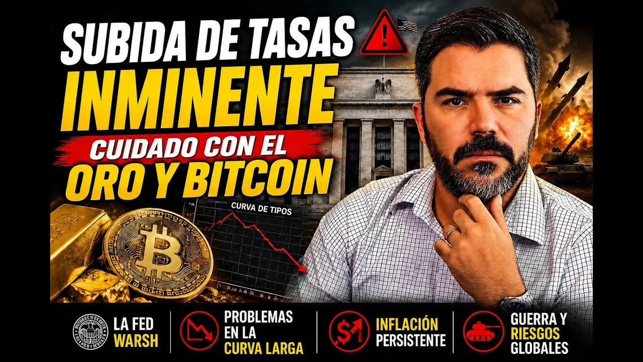 SUBIDA DE TASAS INMINENTE: Cuidado con el Oro y Bitcoin SUBIDA DE TASAS INMINENTE: Cuidado con el Oro y Bitcoin