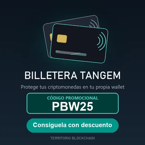 Billetera Tangem: código promocional PBW25 con descuento para lectores de Territorio Blockchain
