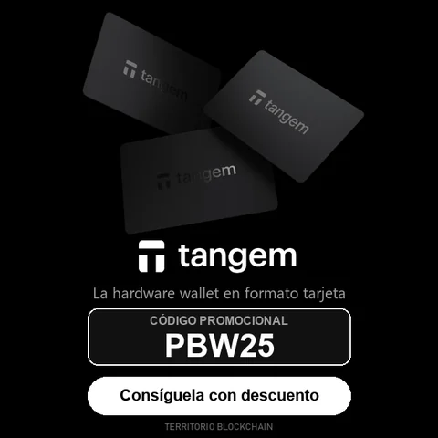 Tangem, la hardware wallet en formato tarjeta: código promocional PBW25 para lectores de Territorio Blockchain